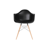 Iconic Black Eames-Style DAW Armchair | Sleek Modern Design - Interior Furnishes